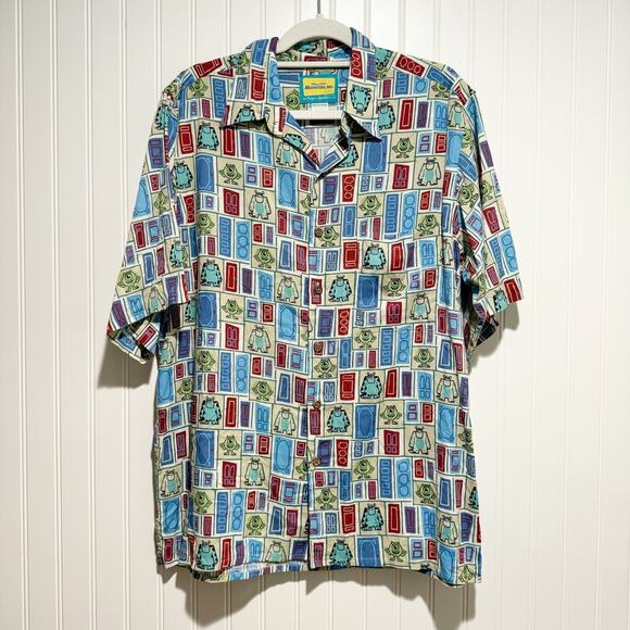 reyn spooner Other - Reyn Spooner x Pixar Monsters Inc Hawaiian Shirt Mens Medium Lim. Ed. VTG